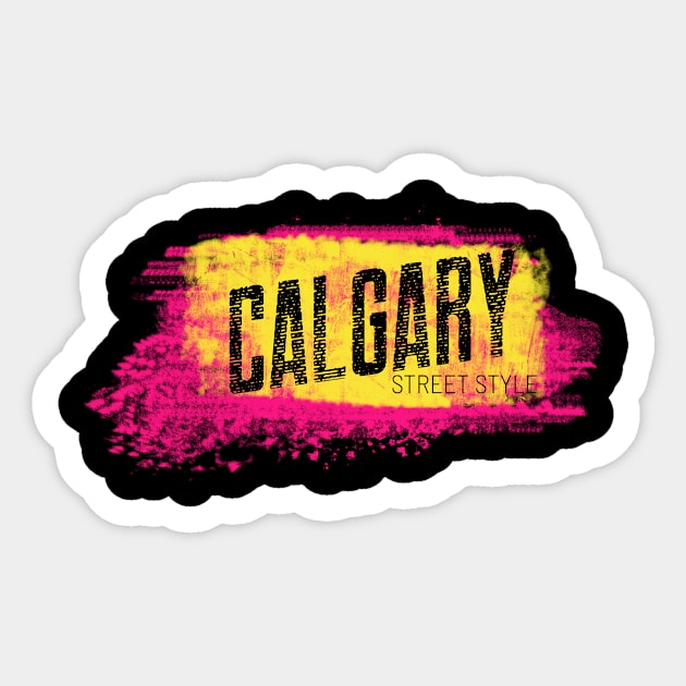 Calgary, Alberta, Canada Sticker by Canada Tees